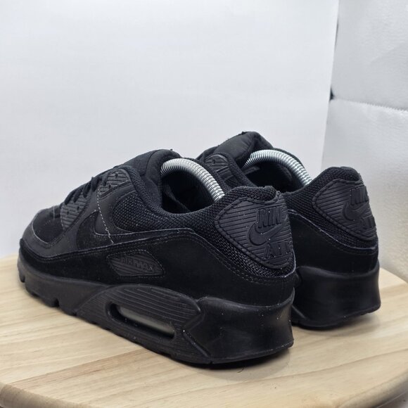 Men's Size 10.5 US - Air Max 90 Sneakers Triple Black Running Shoes - Picture 7 of 9